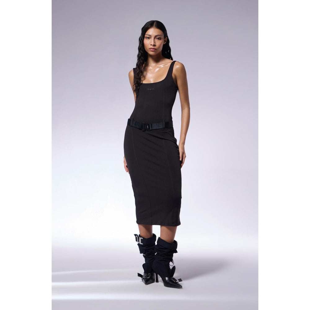 CILVR Athleisure Belted Jersey Dress