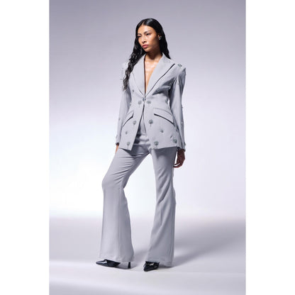 CILVR Cosmos Ash Grey Blazer and Pant (Set of 2)