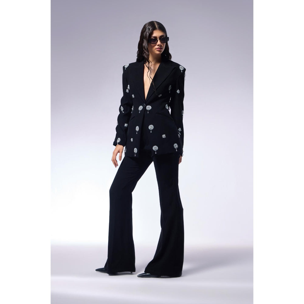 CILVR Cosmos Midnight Black Blazer and Pant (Set of 2)