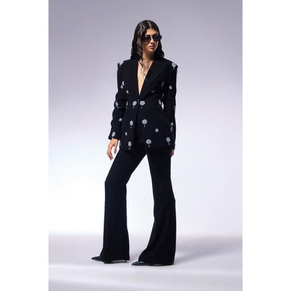 CILVR Cosmos Midnight Black Blazer and Pant (Set of 2)
