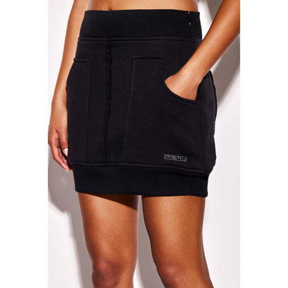 CILVR Black Fleece Skirt