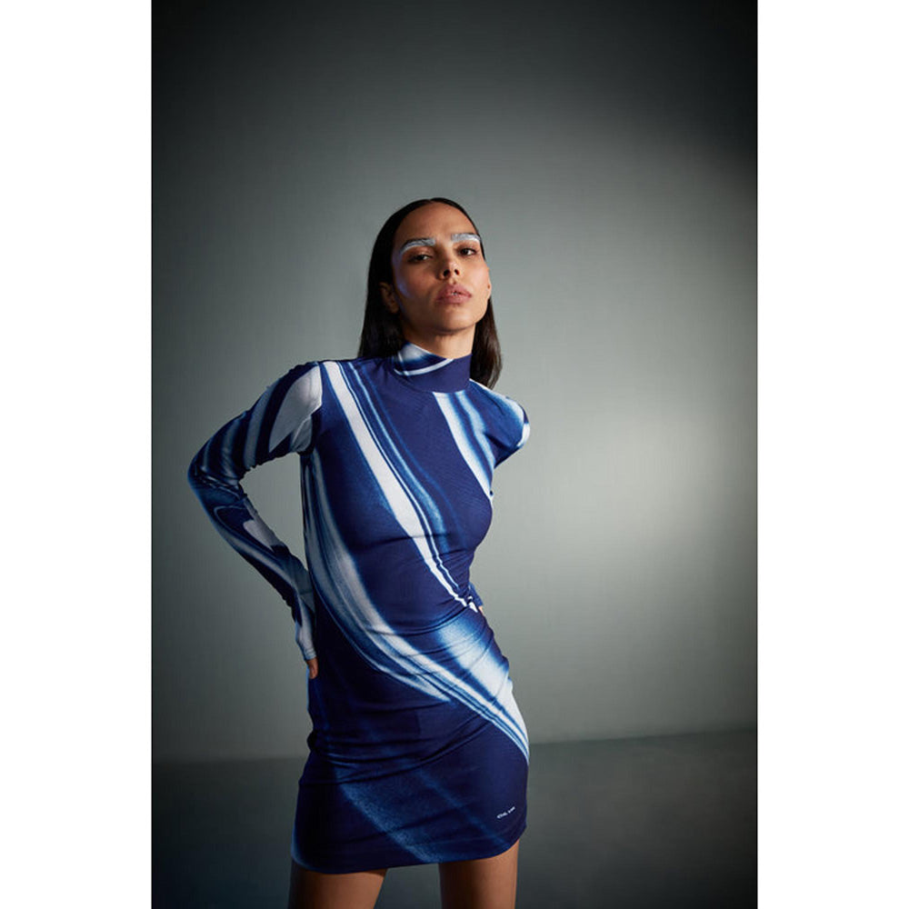 CILVR Sublimation Print Jersey Mini Dress