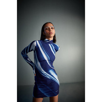 CILVR Sublimation Print Jersey Mini Dress