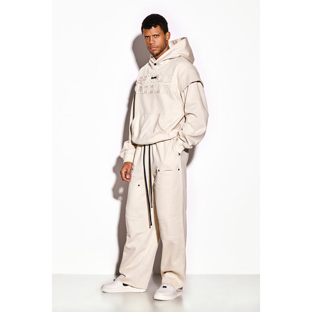 CILVR Men Cream Sample Hoodie