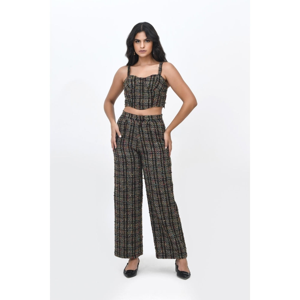 Contemponari Black Girls On Wheels Textured Co-Ord