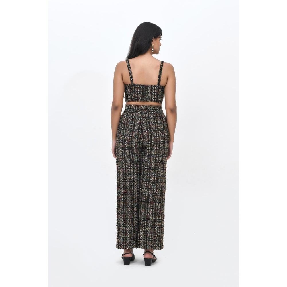 Contemponari Black Girls On Wheels Textured Co-Ord