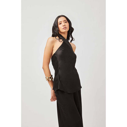 Contemponari Women Black Cyea Top