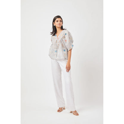 Contemponari Willow White Trouser
