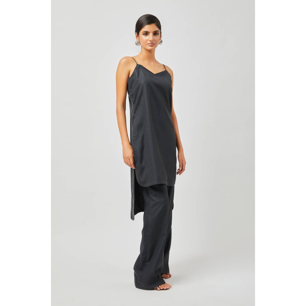 Contemponari Alexandria Black Kurta with Palazzo