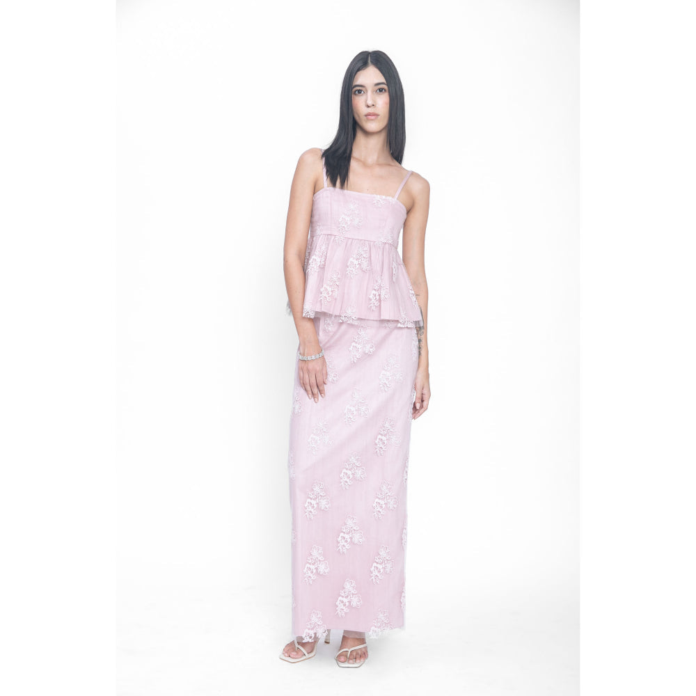 Contemponari Peccato Dolce Purple Co-Ord (Set of 2)