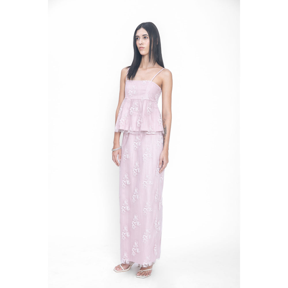 Contemponari Peccato Dolce Purple Co-Ord (Set of 2)
