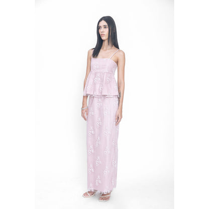 Contemponari Peccato Dolce Purple Co-Ord (Set of 2)