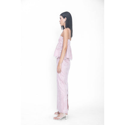 Contemponari Peccato Dolce Purple Co-Ord (Set of 2)