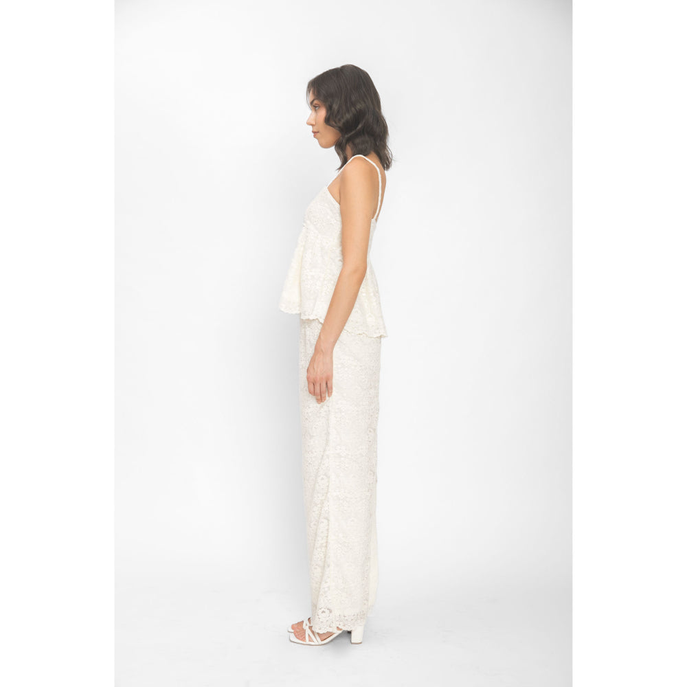 Contemponari Peccato Dolce White Co-Ord (Set of 2)