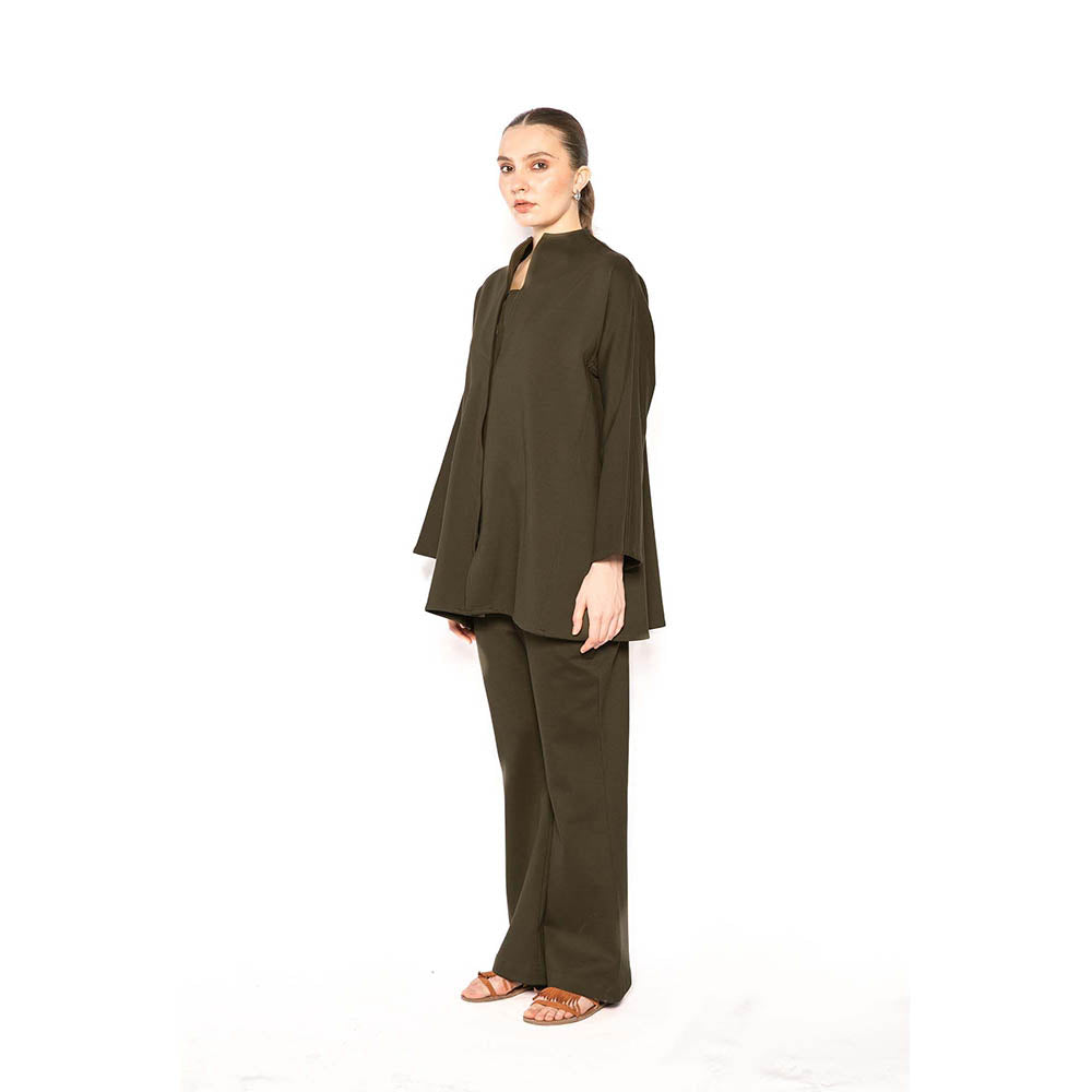 Contemponari Green The Sirens Solid Co-Ord Set