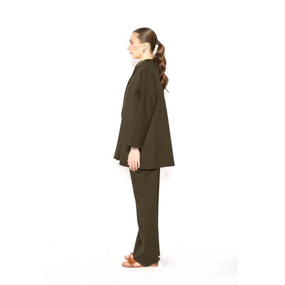 Contemponari Green The Sirens Solid Co-Ord Set
