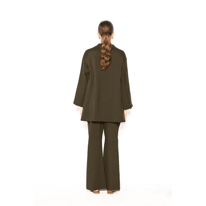 Contemponari Green The Sirens Solid Co-Ord Set