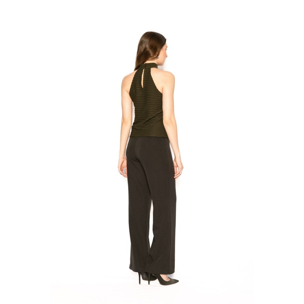 Contemponari Womens Altair Solid Olive Top