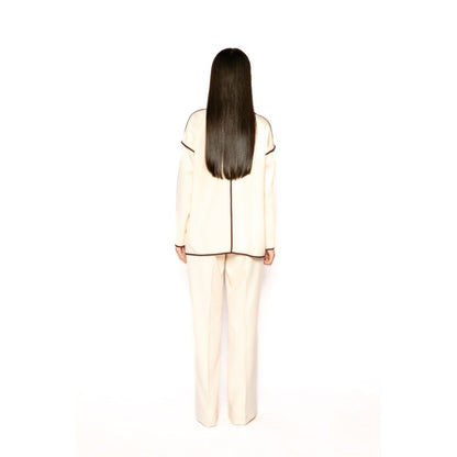 Contemponari Womens The Solid Beige Shrug