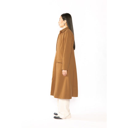 Contemponari Womens Hades Solid Brown Coat