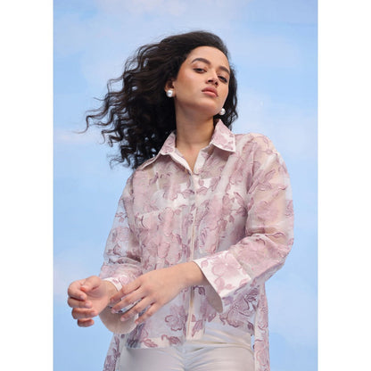 Couche Hibiscus Motif Shirt