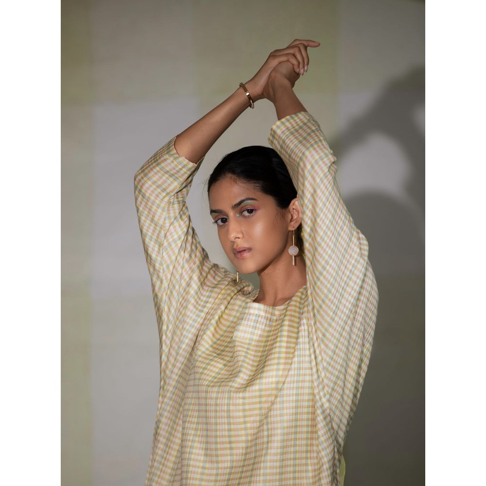 DEEPTHEE Multi Colour Raglane Sleeve Kurta with Pant (Set of 2)