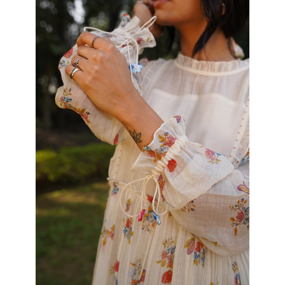 Dhaari by Deepika Handwoven Cotton Silk Maxi Dress