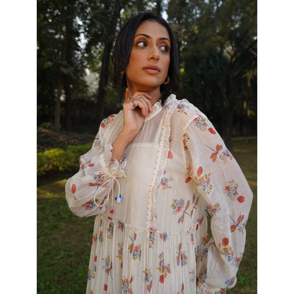 Dhaari by Deepika Handwoven Cotton Silk Maxi Dress