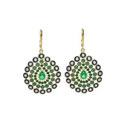 Divino The Star Galore Green Danglers