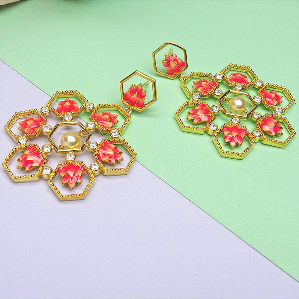 Divino The Honeycomb Lotus Earrings
