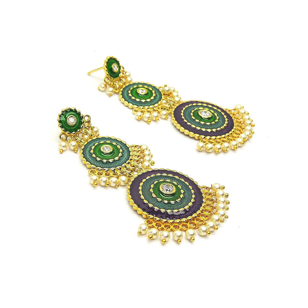Divino The Bloom Morning Multi-Color Drop Earrings