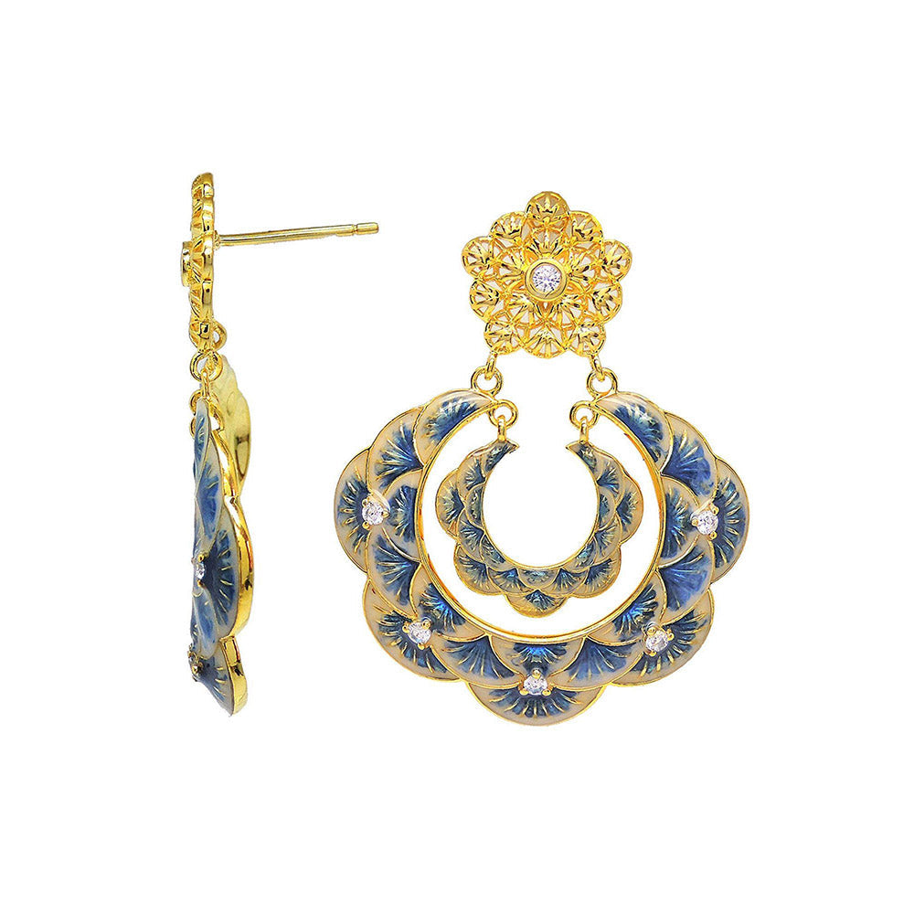 Divino The Blue Velvet Box Danglers