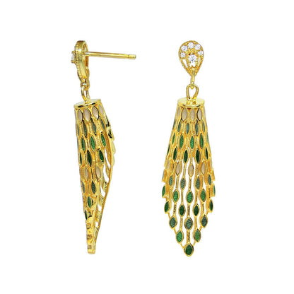 Divino The Green Falls Dangler Earrings