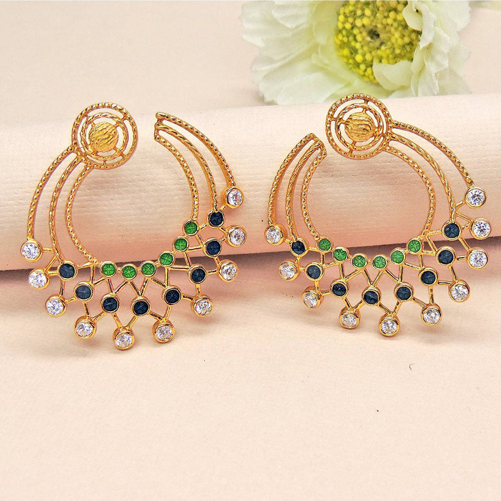 Divino Multi- Color Ring Of Luxury Danglers