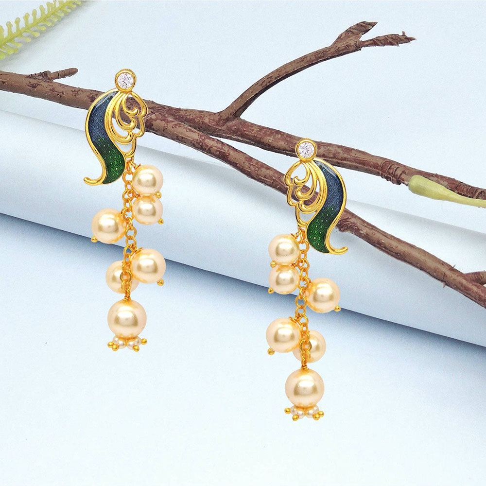 Divino Whimsical Waves Dangler Earrings