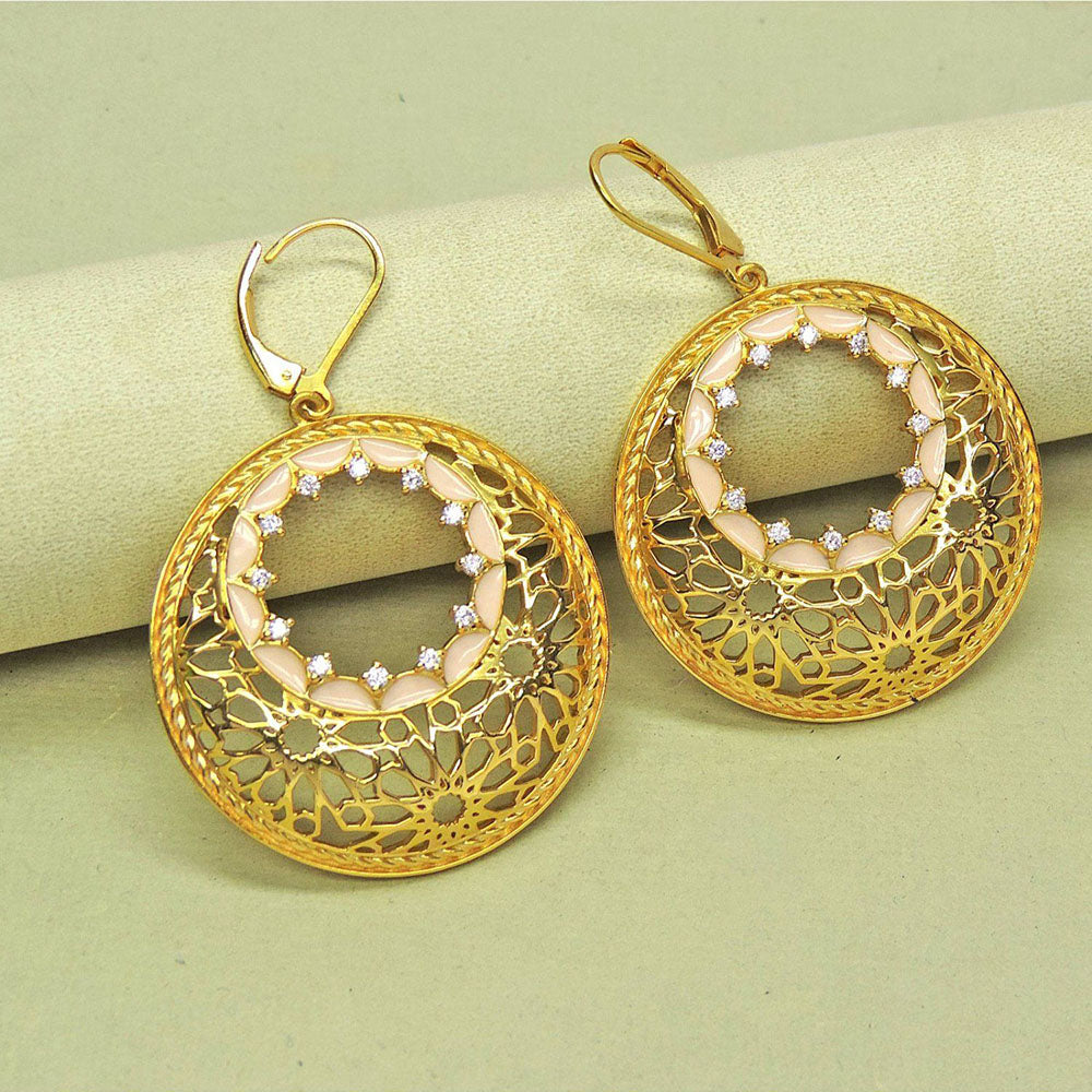 Divino Praline Shire Pink Danglers