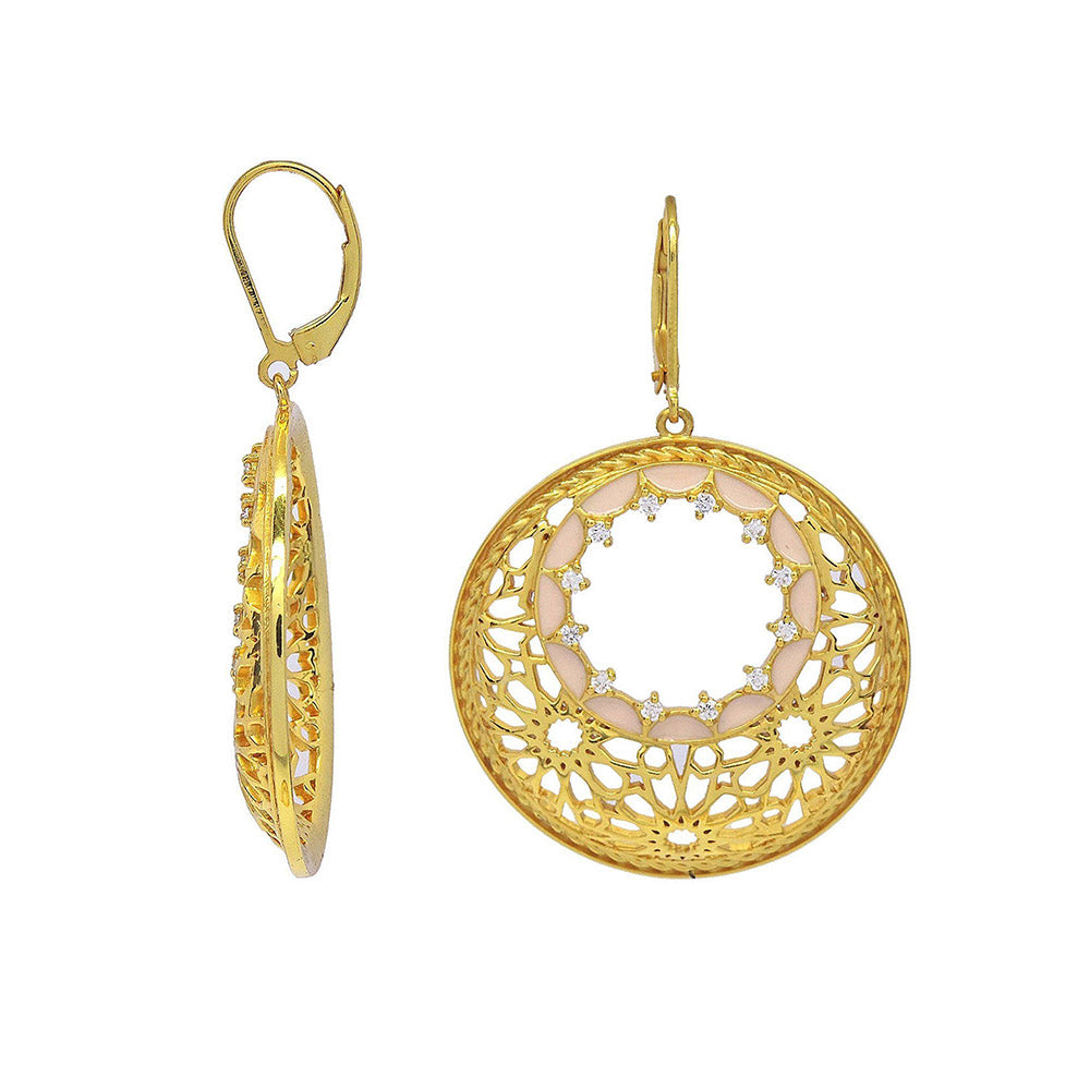 Divino Praline Shire Pink Danglers