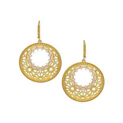 Divino Praline Shire Pink Danglers