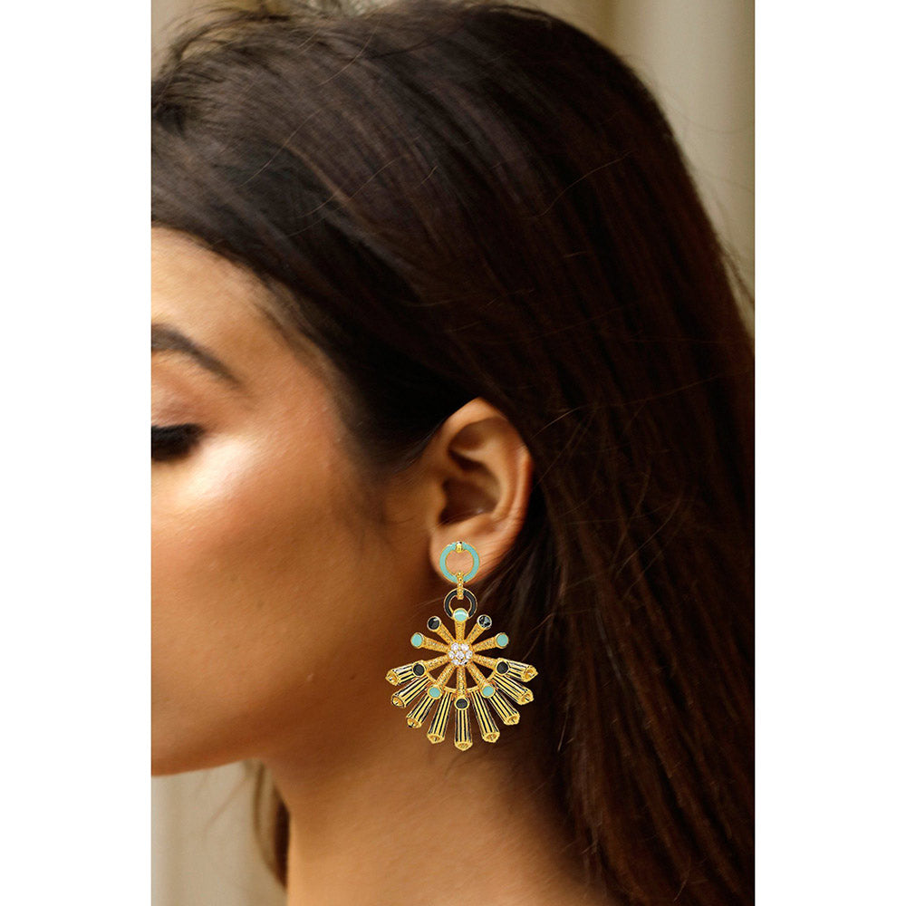 Divino Multi-Color Sassy Bloom Earrings