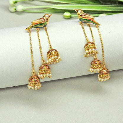 Divino Multi-Color Ode To Nature Dangler Earrings