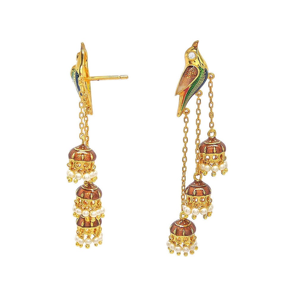 Divino Multi-Color Ode To Nature Dangler Earrings