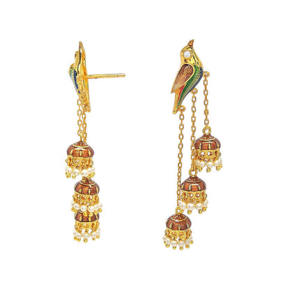 Divino Multi-Color Ode To Nature Dangler Earrings