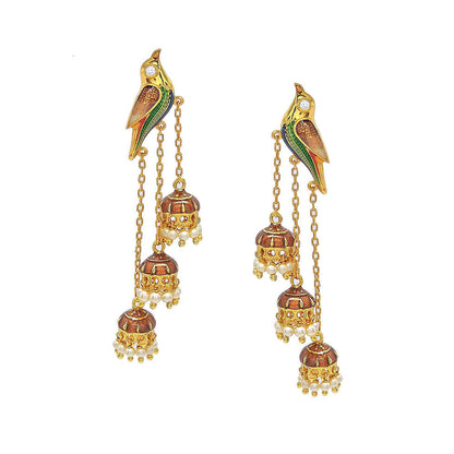 Divino Multi-Color Ode To Nature Dangler Earrings