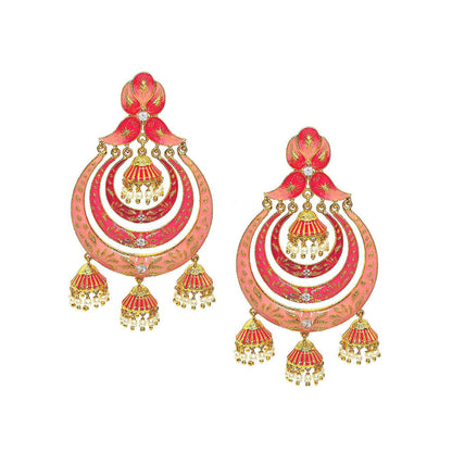 Divino Pink Royal Robes Earrings