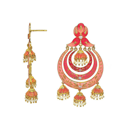 Divino Pink Royal Robes Earrings