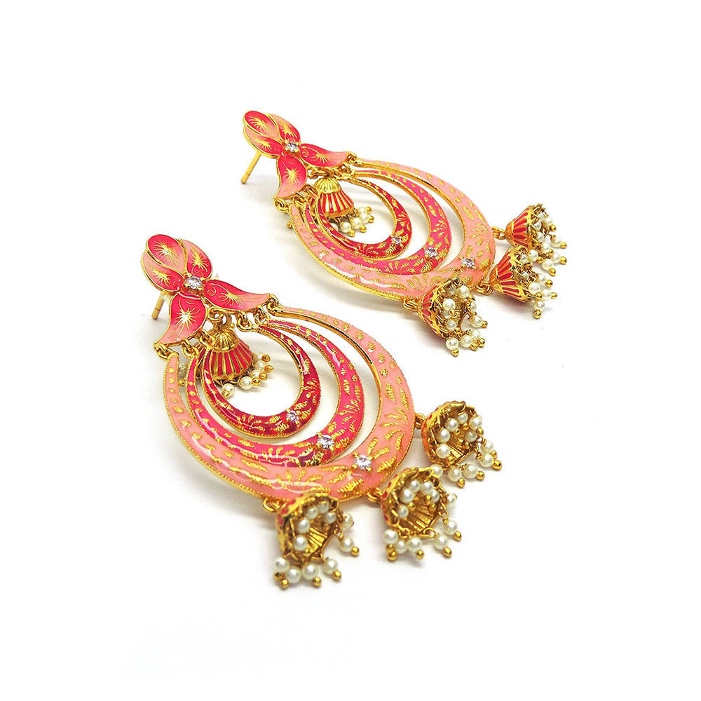 Divino Pink Royal Robes Earrings