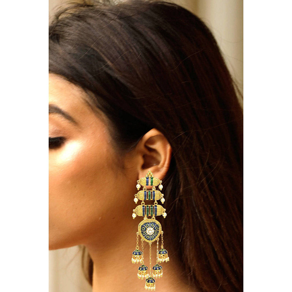 Divino Blue Silky Willy Earrings
