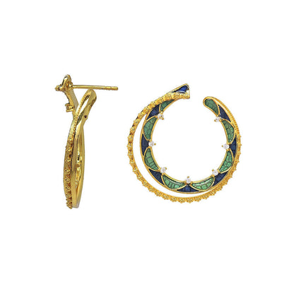 Divino Jade Isle Green & Blue Hoops