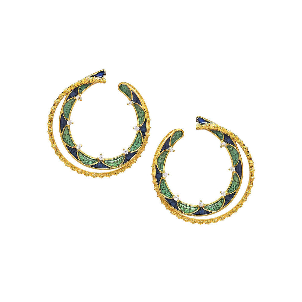 Divino Jade Isle Green & Blue Hoops