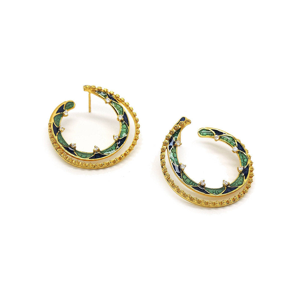 Divino Jade Isle Green & Blue Hoops